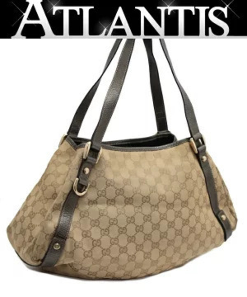 Gucci GG canvas tote bag brown